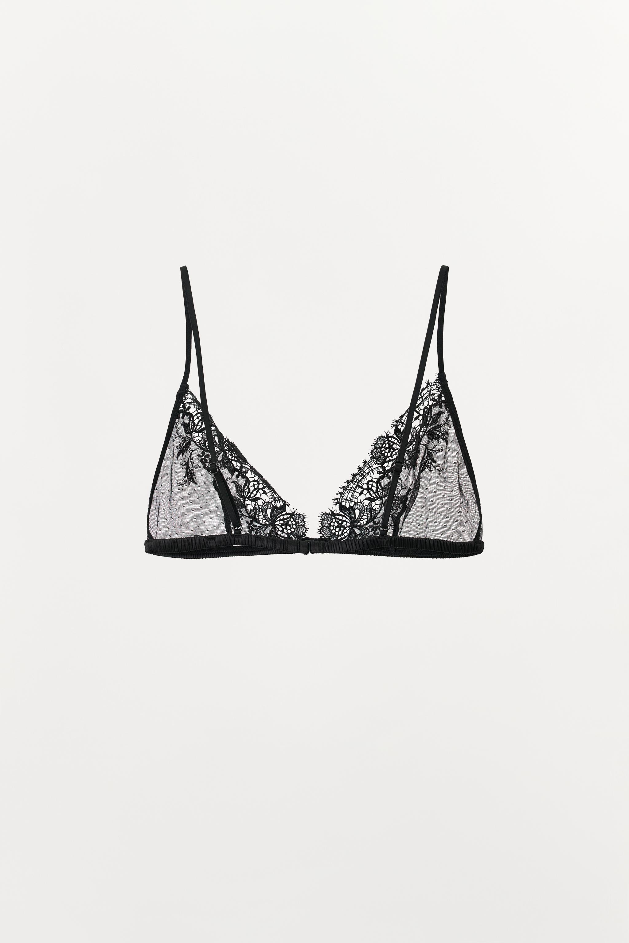 POINTELLE LACE TRIANGLE BRALETTE